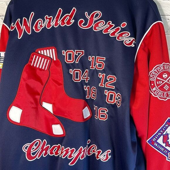 Boston Red Sox Mens MLB 7 Time World Series Champions Jacket size XL - Picture 5 of 9